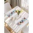 thumbnail image 5 of Summer Starfish Placemats Set of 4, Blue Coral Beach Couch Coastal Grey Plaid Placemats for Dining Table, Place Mats for Kitchen Tabletop, Waterproof Wipeable Dining Table Mats Set, 5 of 9