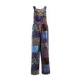 thumbnail image 5 of GXFC Womens Jumpsuit Suspender Wide Leg Overall Loose Bib Overalls, Summer Boho Button Up Baggy Jumpsuits Wide Legged Harem Pants, 5 of 10