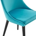 thumbnail image 6 of Modway Viscount Accent Performance Velvet Dining Chairs - Set of 2 in Blue, 6 of 10