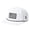96615_White, variant on TOP-EX Golf Performance Waterproof Flat Bill Snapback Hat, TriProof Fabric, White with Colored String, M/L