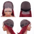 thumbnail image 3 of Short Bob Human Hair Wig for Women,Straight 4x4 Lace Front Wigs Human Hair Pre Plucked T Part Lace Wigs Remy Hair, 3 of 7