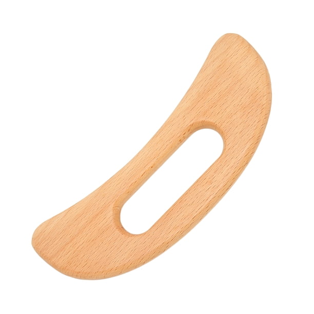 Herramienta de masaje para raspar curva ergonómica alivio del dolor multifuncional borde redondeado tablero Gua Sha de madera agarre cómodo para espalda y senos ANGGREK Otros