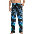 thumbnail image 4 of Top-kevin Fish Cartoon Pattern Pajama Pants for Men Men's Pajama Pants Mens Pajama Bottoms with Drawstring, 4 of 13