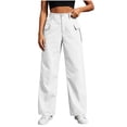 thumbnail image 7 of Aeguzox Womens Pants High Waist Casual Jogger Cargo Pants with Pockets,Sizes S-2XL, 7 of 7