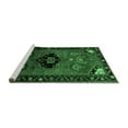 thumbnail image 2 of Ahgly Company Machine Washable Indoor Rectangle Persian Emerald Green Traditional Area Rugs, 7' x 9', 2 of 4