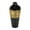 Black Abstract Stripes Round 7" x 7" x 16", variant on DecMode 16" Abstract Black Metal Vase with Gold Details