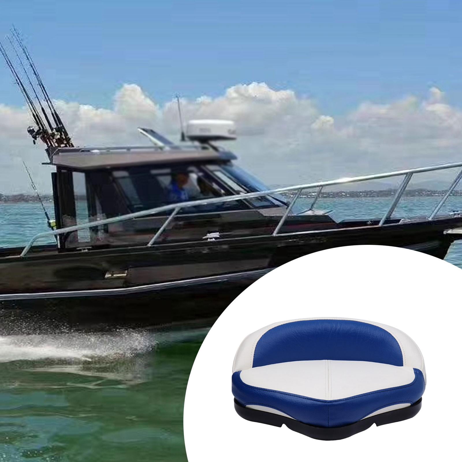 QccHieUs Boat Seat Easy Installation Accessories Replacement Pad Versatile Speedboat Seat Blue White