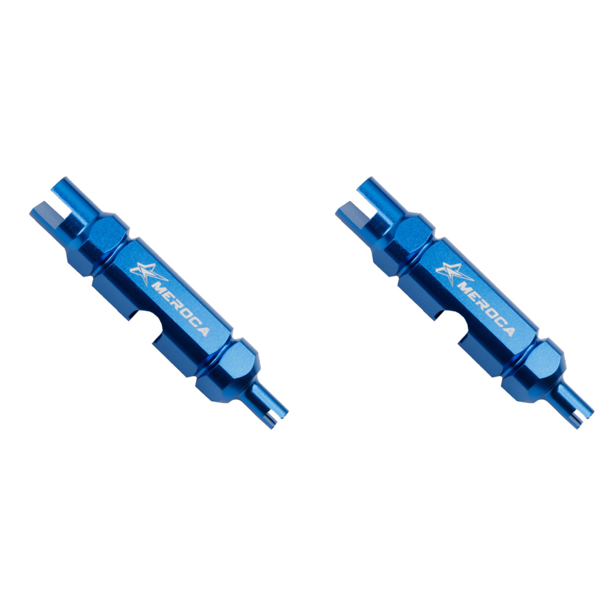 Llave de extracción de obús de válvula Bike American/Presta (Azul)