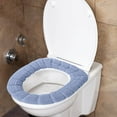 thumbnail image 4 of Ultra Soft & Thick Acrylic Toilet Seat Cover - 200% Plush Cushioned, Warm & Comfortable for Cold Weather, Easy Snap-On Installation, Machine Washable, 4 of 6