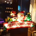 thumbnail image 1 of Feliz Navidad, decoración navideña, luces navideñas, luces para ventanas, ventanas interiores, luces colgantes para ventanas con ventosa, 1 of 5