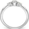 thumbnail image 2 of 14K White Gold First Promiselab Grown Diamond Round Bezel Promise Ring (Size 7) Made In India rm9092-019-wlg, 2 of 5