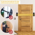 thumbnail image 3 of Door Barricade Brackets, 2 Pack 2x4 Door Barricade Brackets Door Security Barricade Brackets Bar Security Holder for Home, Barn, Shed, Garage, Gate to Security Door Reinforcement Fits 2x4 Bars, Black, 3 of 3