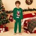 thumbnail image 5 of CAIVO Child Christmas Kids Outfit Sets Cozy Holiday Santa Print Girls Festive Family Cartoon Long Sleeve O-Neck Shirts Tops Pants Soft Two Piece Outfit Sets 4-5 Years, 5 of 8