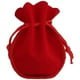 thumbnail image 2 of Bolsas Para Accesorios VelvtyRed 1Pza Rojo 7x9cm Terciopelo Bolsa en Forma de Calabaza., 2 of 2