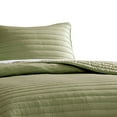 thumbnail image 2 of Cabe 2 Piece Twin Comforter Set Polyester Puffer Channel Quilted Green, 2 of 5