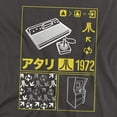 thumbnail image 2 of Atari T-Shirt Kanji Squares Unisex Graphic Tee For Men & Women Charcoal, 2 of 7