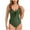 Green, variant on Bigersell Women Vacation One-Piece Swimsuits, Tie Front Cutout High Waisted Bathing Suit Backless 1 Piece Swimsuit Summer Vacation Beach Swimwear, Style SW-18, Black, L
