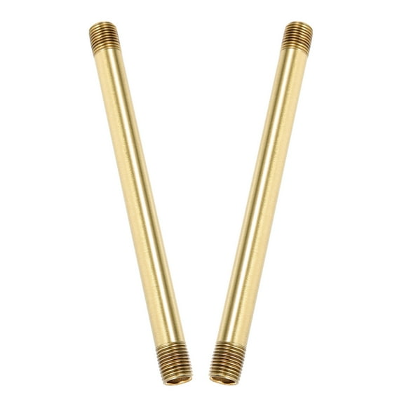 BESTOYARD 2Pcs Copper Lamp Downrod Straight Tube with Hollow Design for Lighting