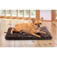thumbnail image 3 of FurHaven Pet Kennel Pad | Orthopedic Faux Fur Pet Mattress for Crates & Kennels, Espresso, Medium, 3 of 3