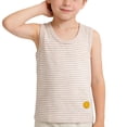 thumbnail image 2 of BRGZLK Girl's Tank Tops Summer Trendy Soft Comfort Striped Sleeveless Round Neck Casual Cute Fitted Knit Camisole Tops,Teen Girl Clothing Khaki 2-3 Years, 2 of 5