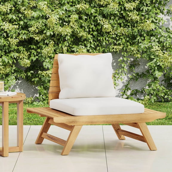 Functional Outdoor Club Chair / Acacia Wood and Unique Look