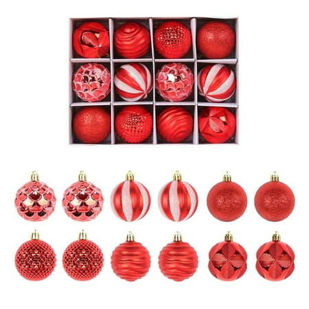 

Veki Christmas Ball Decoration Christmas Tree Decoration Shatterproof Christmas Tree Decoration Lanyard Multicolor Party Decoration Ornament Ball Decoration Pendant Glass Bead Garland with Tassels