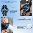 thumbnail image 3 of Reloj Pulsera Hombre Impermeable Relojes Cuarzo Acero Fecha Xtellar negro, 3 of 3