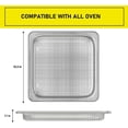 thumbnail image 4 of NOGIS Air Fryer Oven Basket - Replacement Air Fry Basket for SP101 Air Fryer Oven, Stainless Steel Air Fryer Basket Accessories for SP100, SP101B1, SP101C, 4 of 7