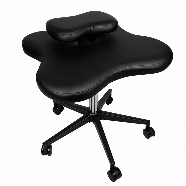 Cross Legged kneeing Chair for Yoga Lovers, Fitness Fanatics and Back or  Leg Pains (Black)