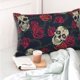 thumbnail image 4 of Balery Roses Skulls Funda de Cojín Estampada, Regalos para Mujeres, Regalos de Amor para Ella, Regalos para Novia o Esposa, Funda de Almohada-16"x24", 4 of 6