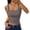 Dark Gray -BX27, variant on Womens Double Lined Square Neck Tank Tops Crop Basic Summer Going Out Sleeveless Backless Shirt Red M
