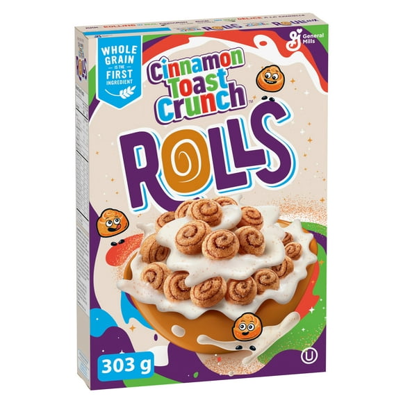 Croque Cannelle Rouleaux, Céréales Pour le Petit-déjeuner, Grains Entiers, 303 g 303 g