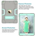thumbnail image 3 of New iPad 9th Generation Case iPad 10.2 inch 2021 Released With A Screen Protector ,SOATUTO Shockproof Rugged Cover iPad 10.2 HD Tempered Glass For iPad 9th 8th 7th 10.2 inch - 1Pcs/Gray+Green, 3 of 7