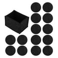 thumbnail image 1 of Posavasos absorbentes de fieltro, tapetes redondos y gruesos para mesa de cocina con soporte de almacenamiento, 14 Uds., 1 of 12