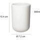thumbnail image 5 of Juego de 3 vasos para cepillos de dientes, juego de vasos para cepillos de dientes, vasos de plástico, para adultos, jóvenes y niños (300 ml, blanco, gris, marrón), 5 of 7
