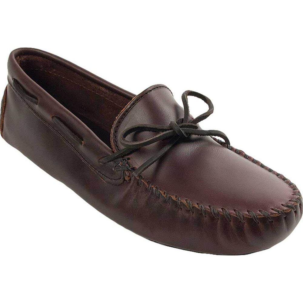 minnetonka cowhide driving moc