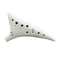thumbnail image 1 of Ocarina 12 agujeros de cola deformada Ocarina de cerámica Alto C Instrumento musical pintado a mano con cordón de música Bolsa protectora para amantes de la música y estudiantes Tomshoo Ocarina, 1 of 6