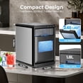 thumbnail image 6 of Auseo Nugget Ice Maker Countertop, 44lbs / 24H, Self-Cleaning Portable Ice Machine with LED Display, 10-15 Min Fastly Making for Home, Office, Bar, 6 of 8