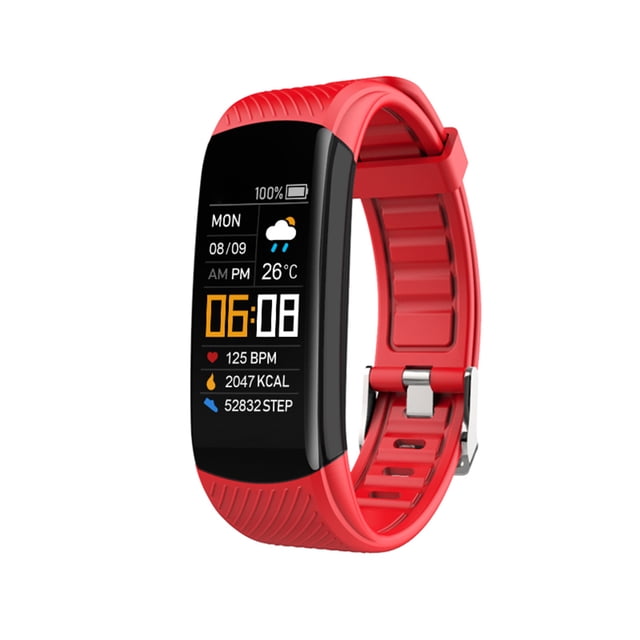 Pulsera deportiva inteligente C5 con pantalla táctil única TFT de 0,96 pulgadas y Bluetooth 4,0, IP67