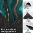 thumbnail image 3 of Teal Gold Marble Pattern Kitchen Rugs Sets Of 3,Kitchen Runner Rugs Non Skid Washable,Decorative Kitchen Floor Mats for Kitchen,Sink,Laundry,17"x30"+ 17"x47" + 17"x59", 3 of 6