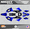 Blue, variant on Kalair GFX Graphics Kit for Yamaha 2-stroke Enduro YZ 250X (2023) Nightcity Series