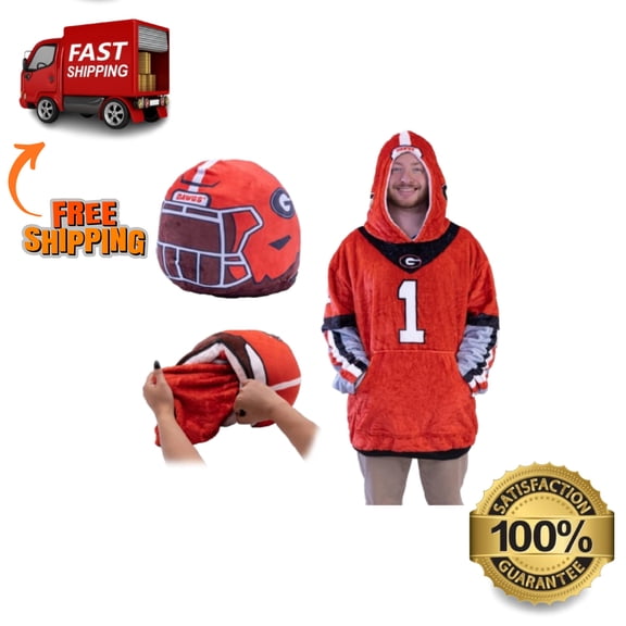 University of Georgia Helmet Snugible | Blanket Hoodie & Pillow