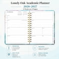 thumbnail image 3 of Lonely Oak Academic Planner 2026-2027, 12 Month Weekly Agenda July 2026-June 2027 with Tabs 8.5" x 6.18" (Cyan Marble), 3 of 9