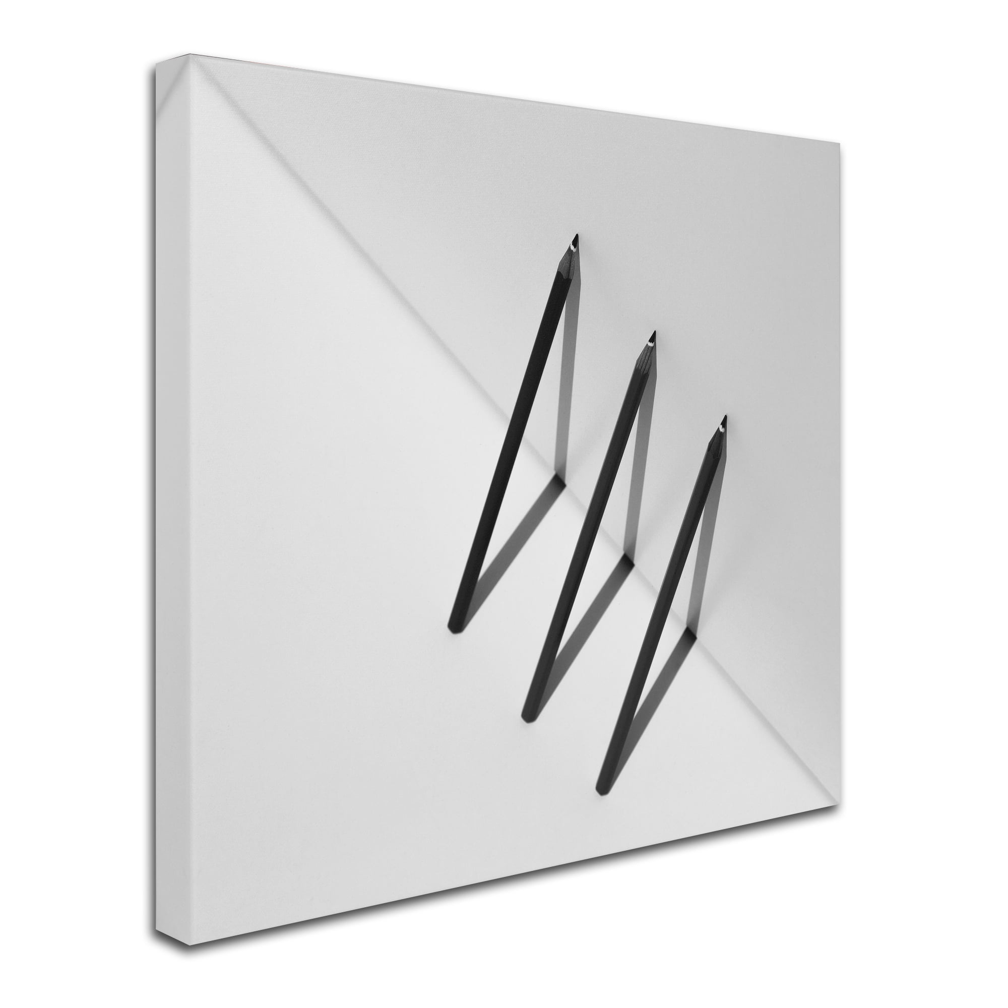 Trademark Fine Art 'Triangles' Canvas Art by Jacqueline Hammer