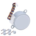 thumbnail image 3 of Uadme Motor Paso A Paso, 5 Piezas DC 5V Motor Paso A Paso con Cable Bobina De Cobre De Torsión Grande Motor Paso A Paso para Aire Acondicionado, Torsión Nominal 80N·m, 3 of 8