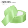thumbnail image 3 of Unique Bargains 1.5 Inch Wide 24 Yards Satin Ribbon, Double Face Solid Crafts Roll for Party Home DIY Wrapping Decoration, Light Green, 3 of 6