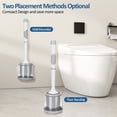 thumbnail image 2 of ZIVACATE Toilet Brush and Holder - Durable Bristles Toilet Bowl Scrubber for Bathroom Cleaning, Brush Bathroom Accessories with Refillable Handle,Drip-Proof, Easy to Assemble, 2 of 11