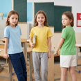 thumbnail image 2 of Girls T-Shirts Toddler 5 Pack 100% Cotton Crew Short Sleeve Comfy Summer Kids Clothes 3T-12, 2 of 7