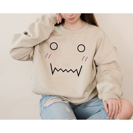 Unisex, Alphonse Face Sweater, Fullmetal Anime, Edward Alphonse Elric, FMA Anime, alchemist Manga GIFT, Cute Alphonse Funny Face Sweatshirt