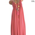 thumbnail image 1 of Vestido de verano Correa sin mangas Vestido de mujer Escote redondo Tela de niña, Rojo, XXL Speravity AP002181-13, 1 of 3